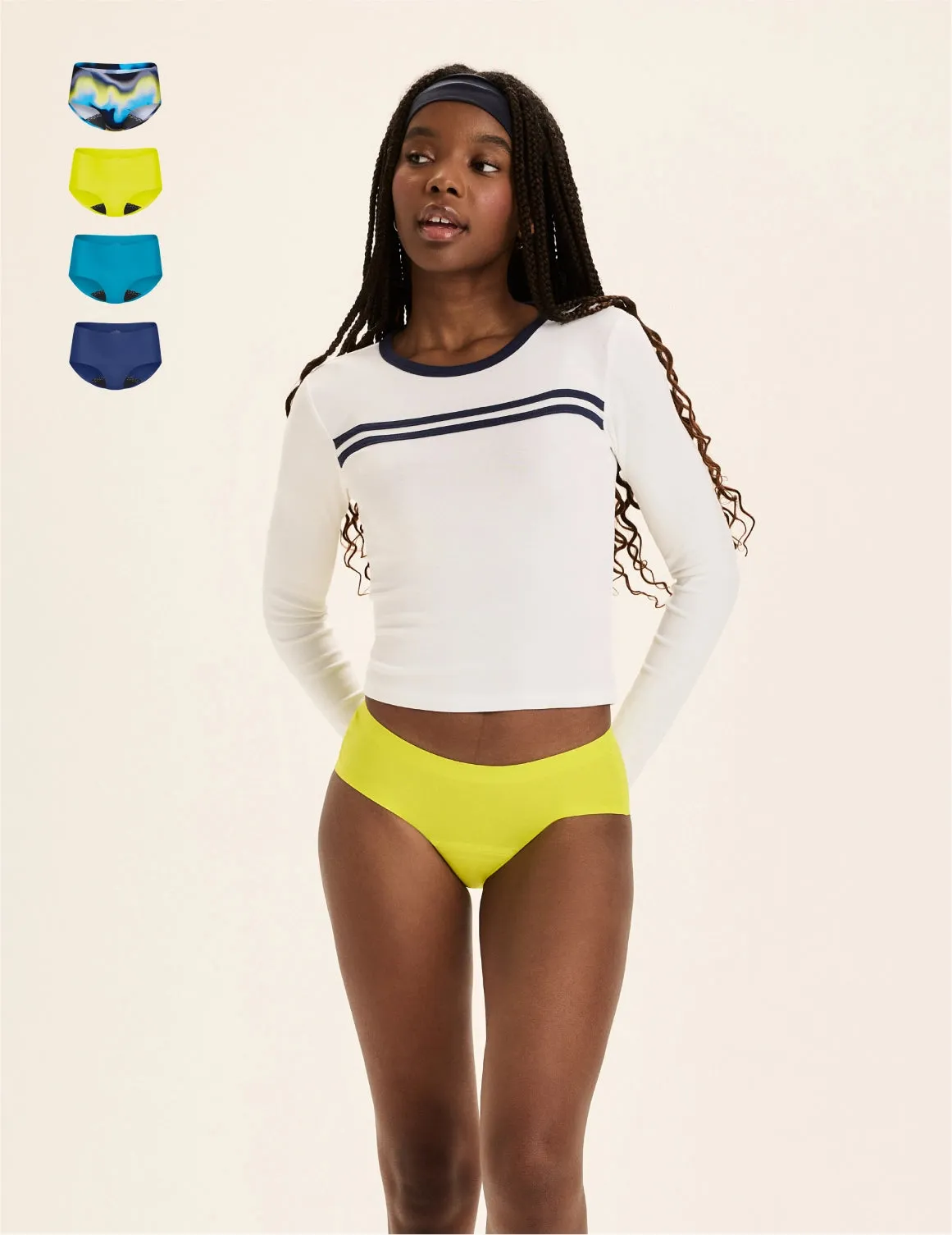 Teen Leakproof UltraThin No-Show 4-Pack - Boyshort