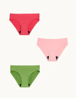 Teen Light Leakproof No-Show Bikini 3-Pack - Kit