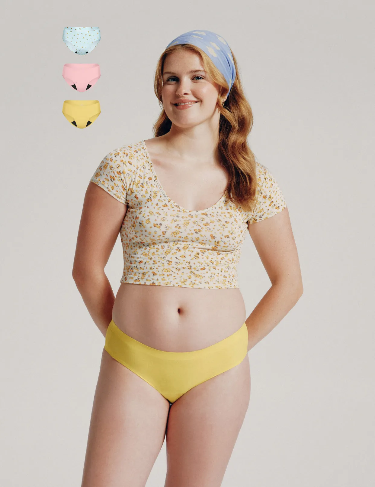 Teen Light Leakproof No-Show Bikini 3-Pack