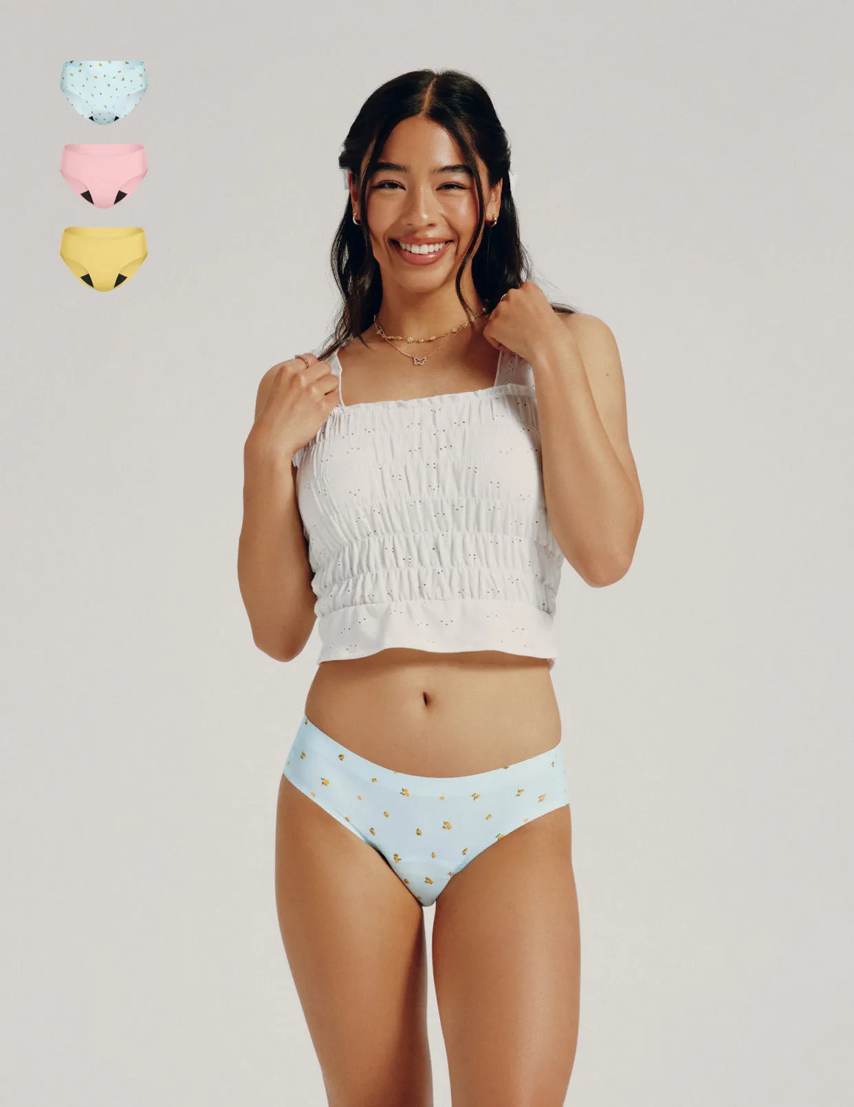 Teen Light Leakproof No-Show Bikini 3-Pack