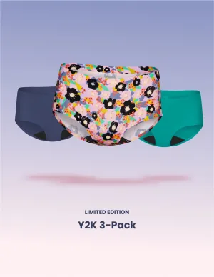 Teen Light Leakproof No-Show Boyshort 3-Pack