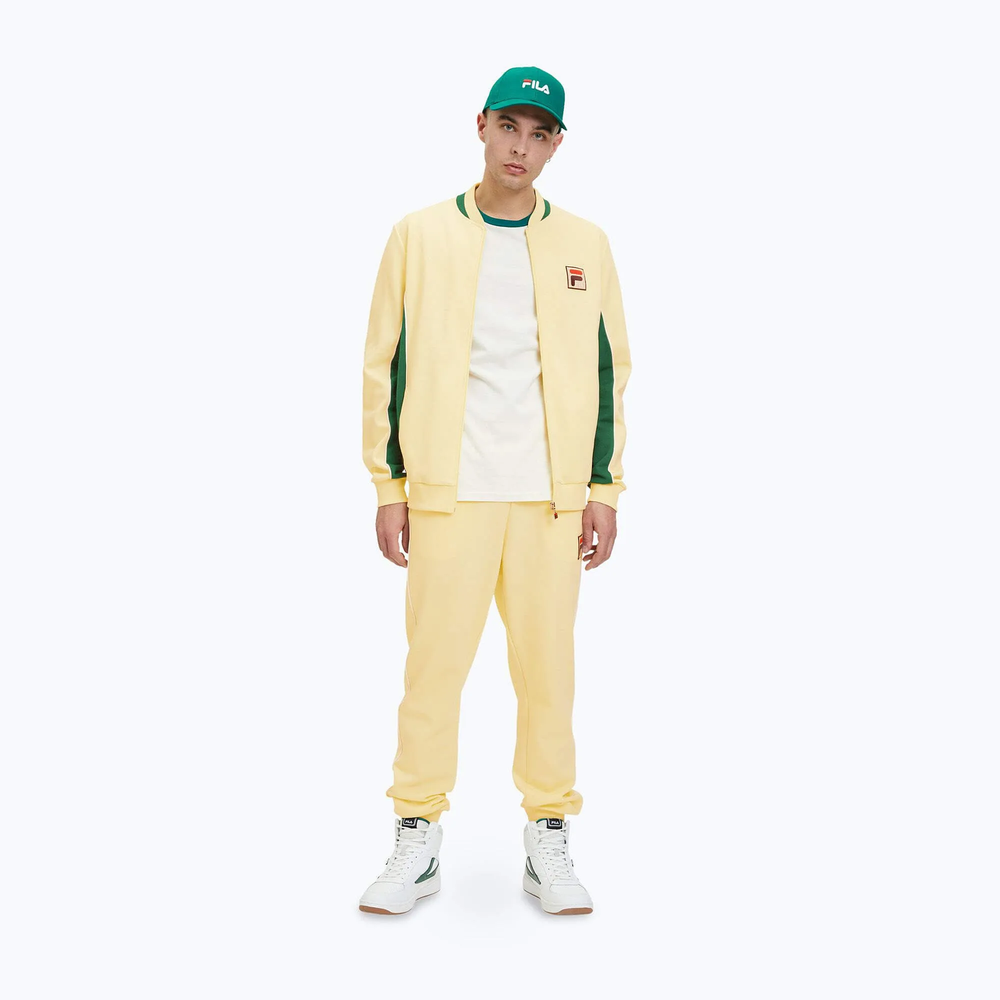 Tepláky Fila LINCOLN track pants žlté