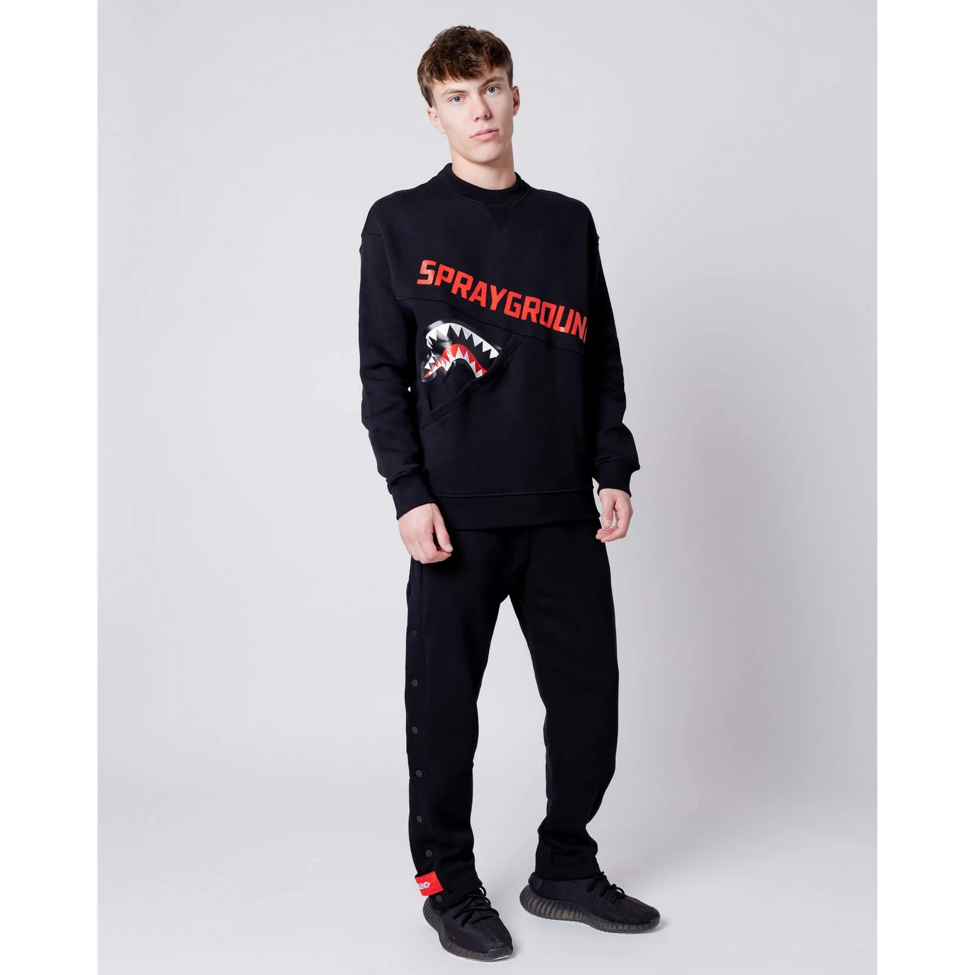 Tepláky Sprayground Button Pants čierne