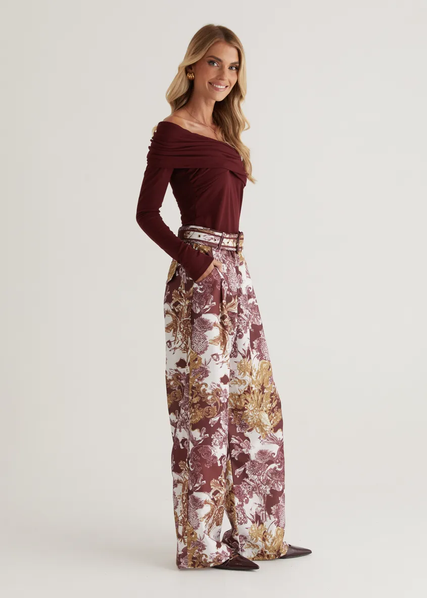 Tethroe Pants - Merlot Chateau