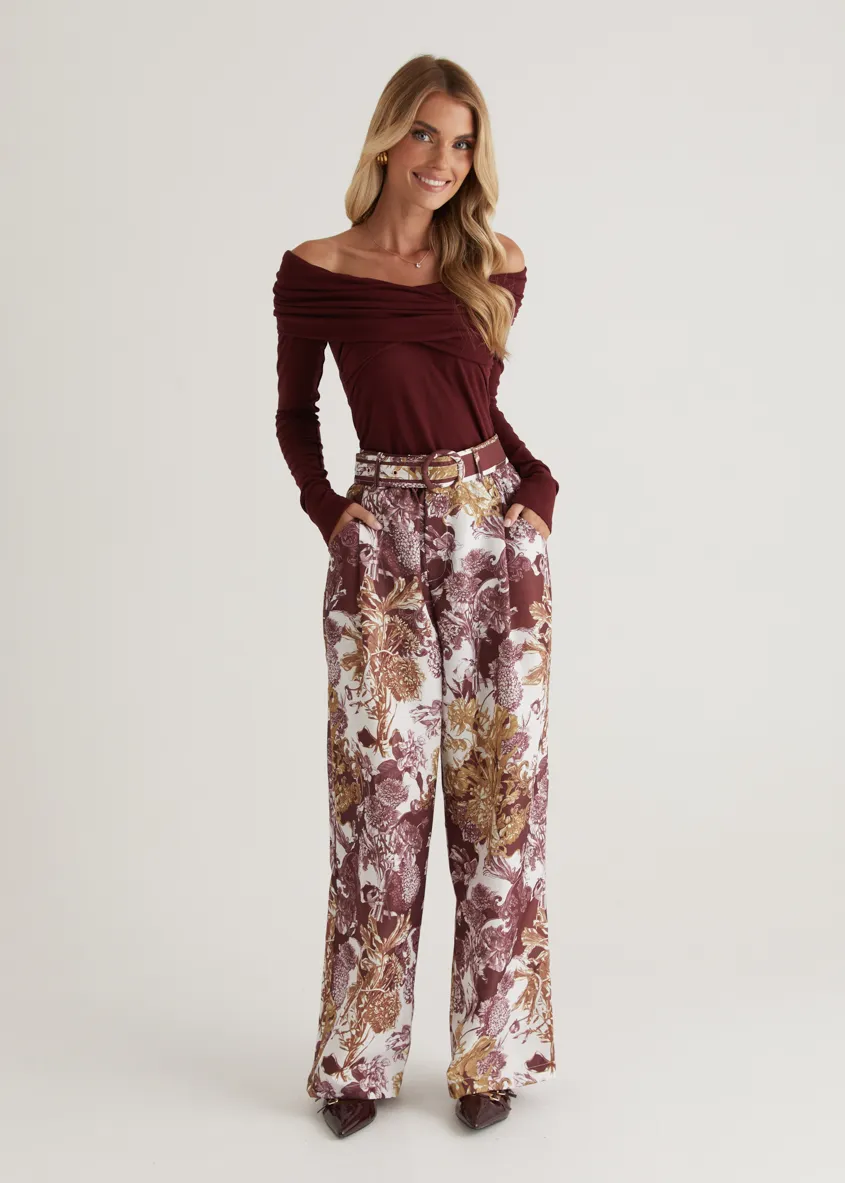 Tethroe Pants - Merlot Chateau