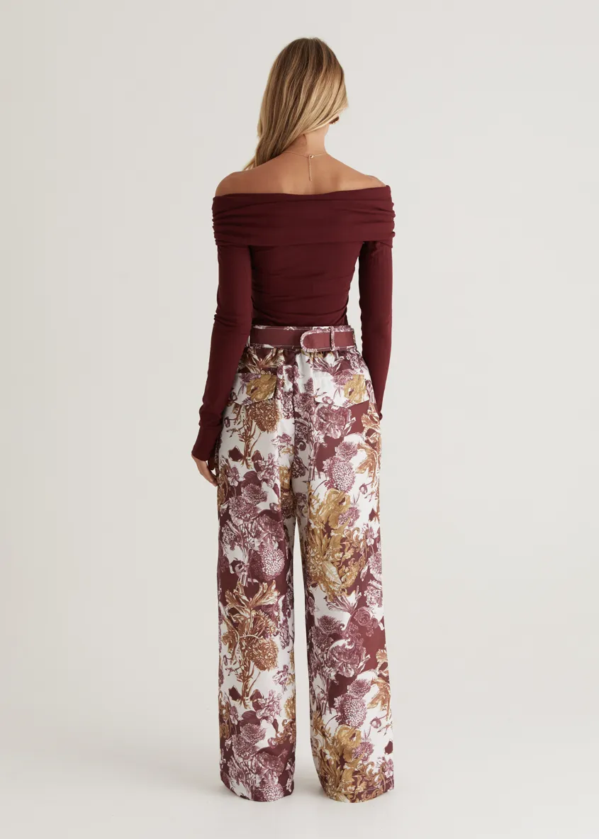 Tethroe Pants - Merlot Chateau