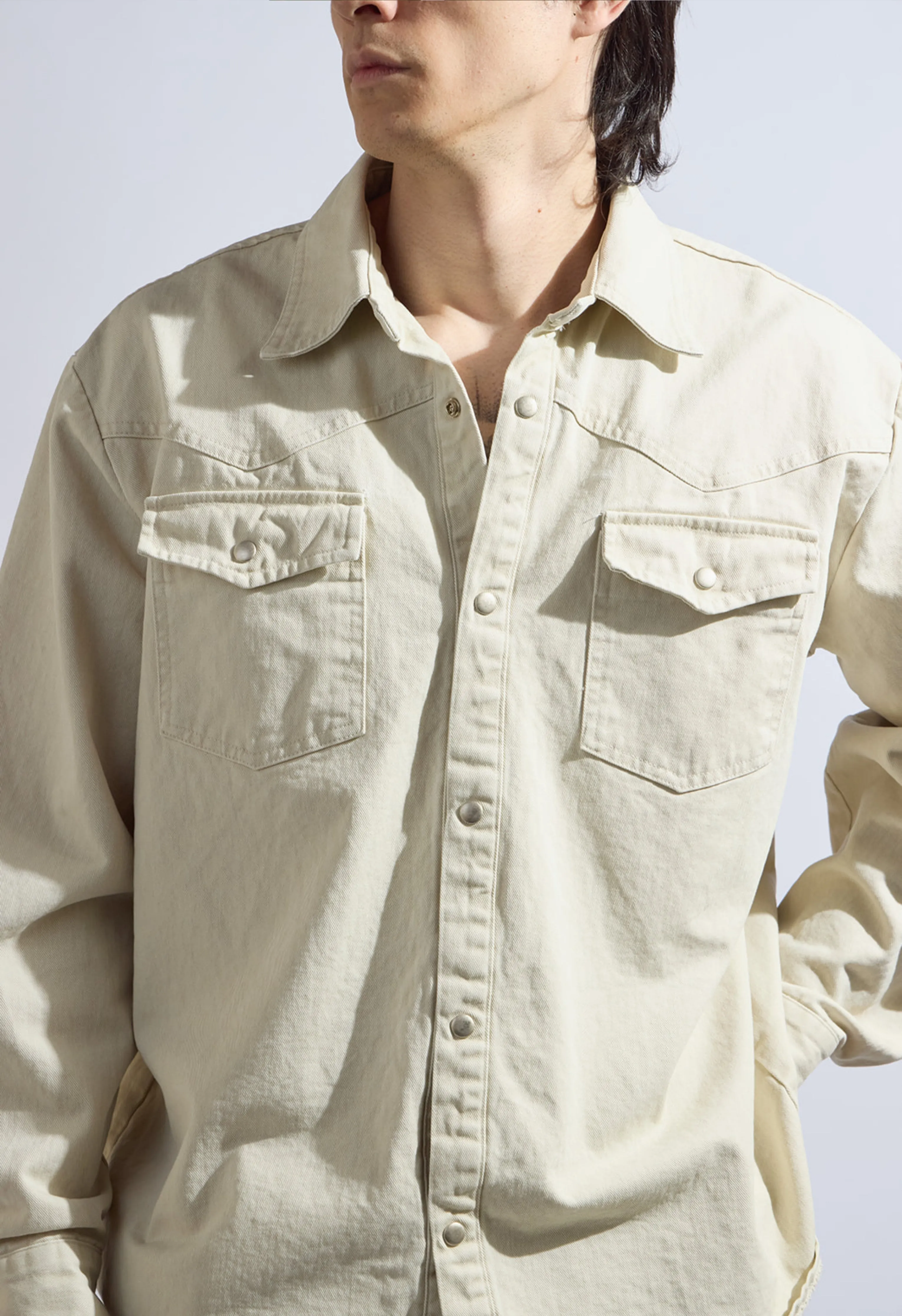 Texas Shacket in Cream