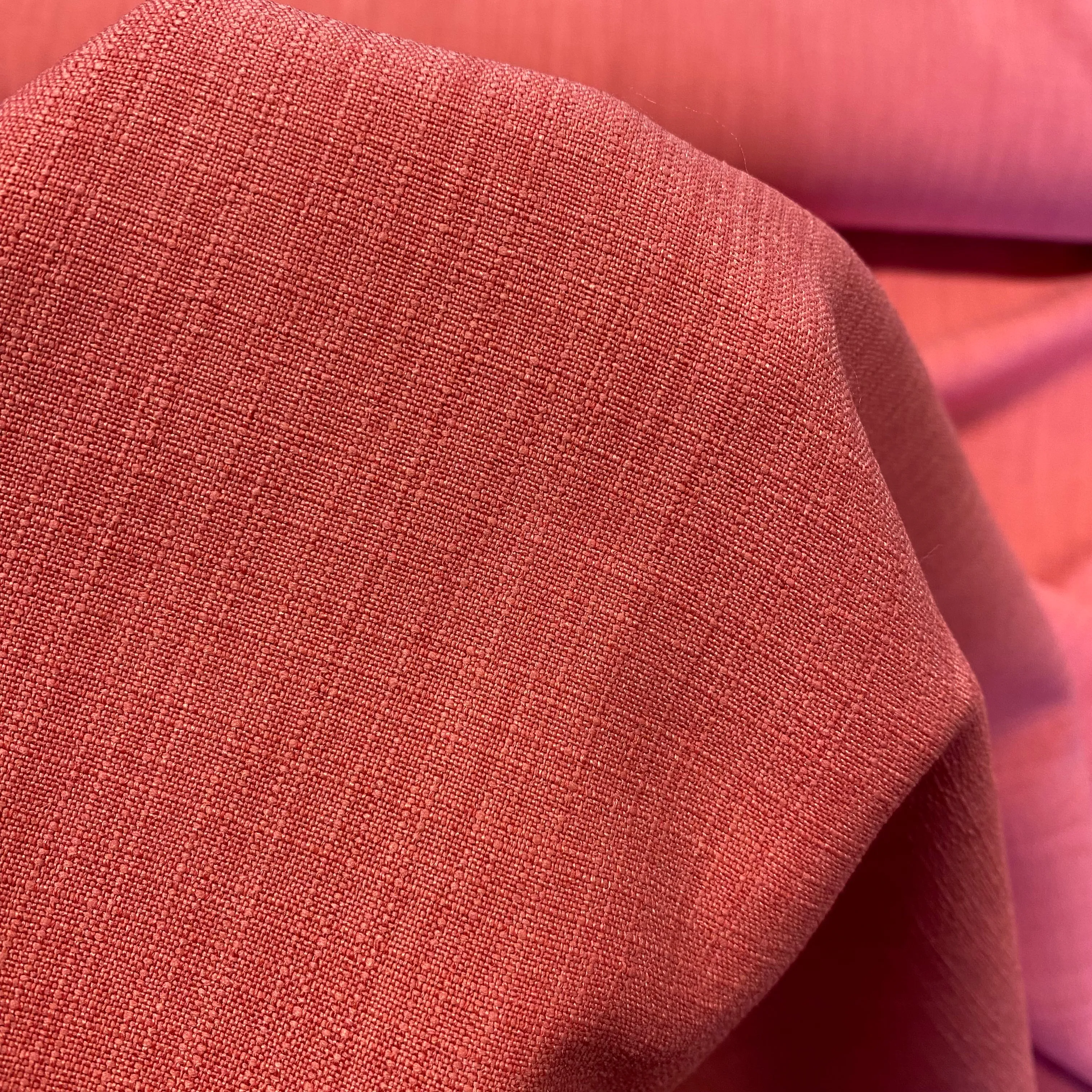 Textured Linen Look - Coral