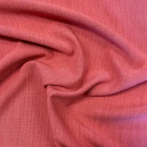 Textured Linen Look - Coral