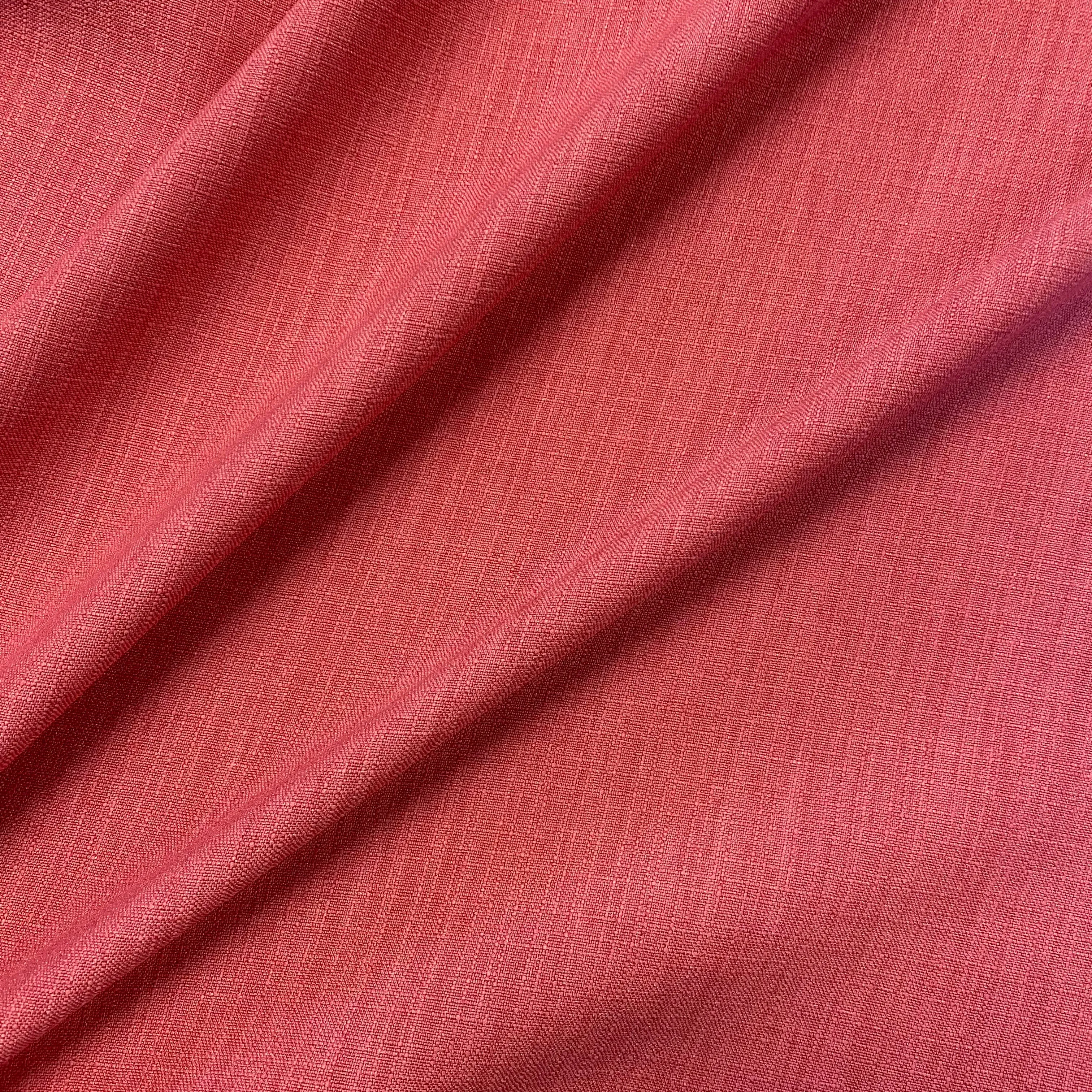 Textured Linen Look - Coral