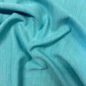 Textured Linen Look - Turquoise