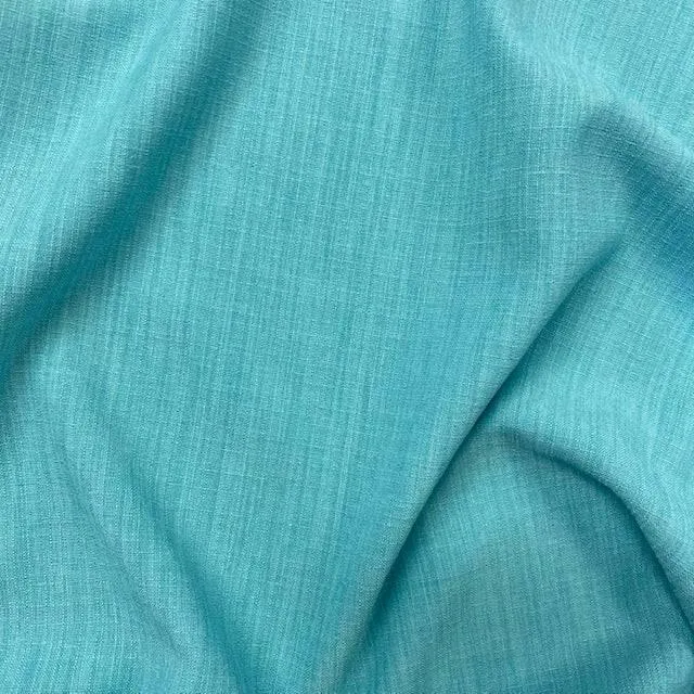 Textured Linen Look - Turquoise