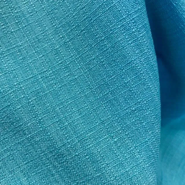 Textured Linen Look - Turquoise