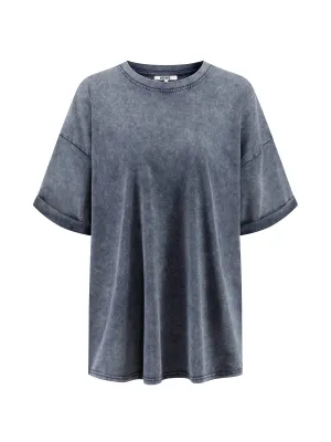 The Effortless Snow Washed Tee - Dark Grey