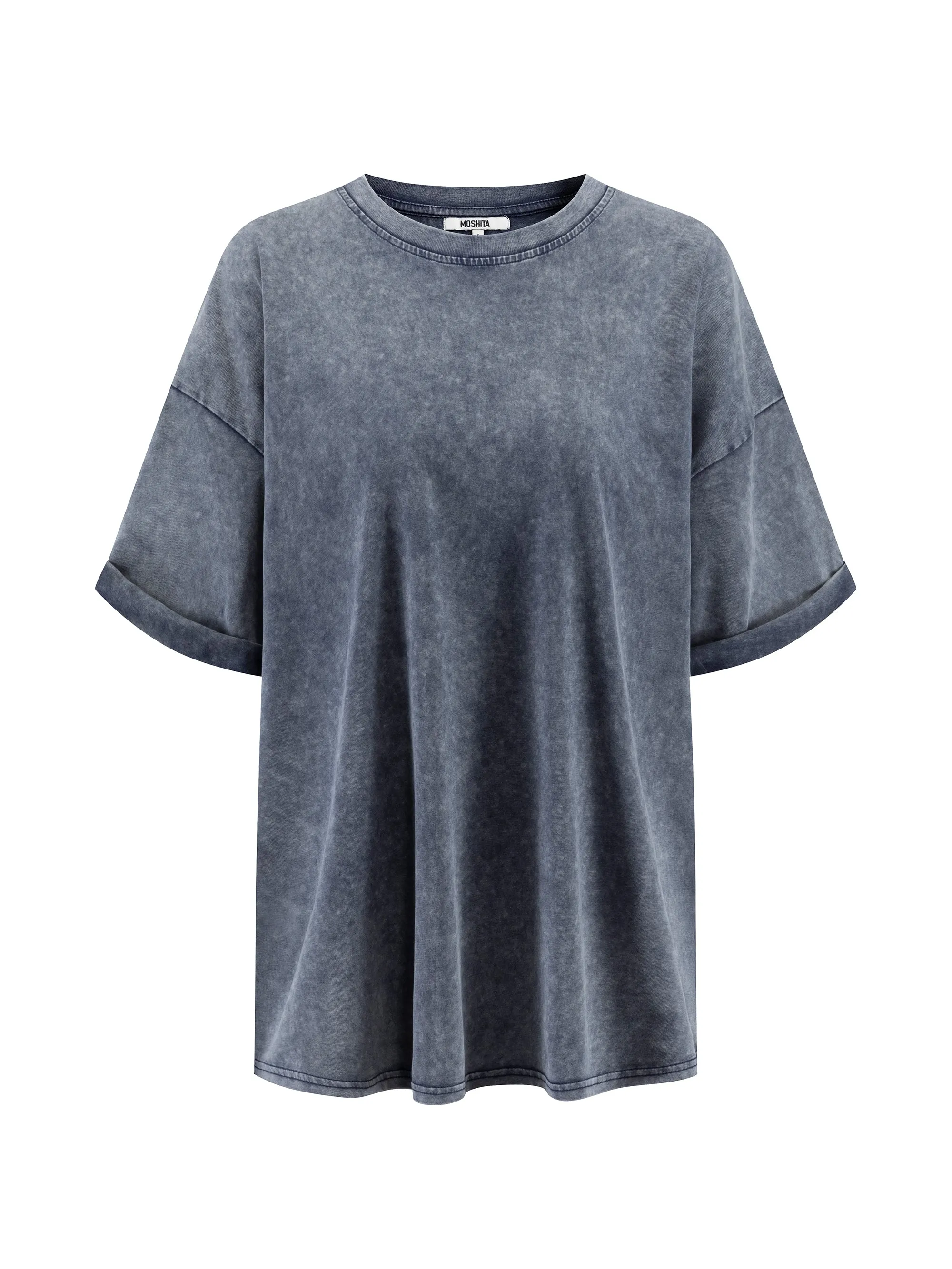 The Effortless Snow Washed Tee - Dark Grey