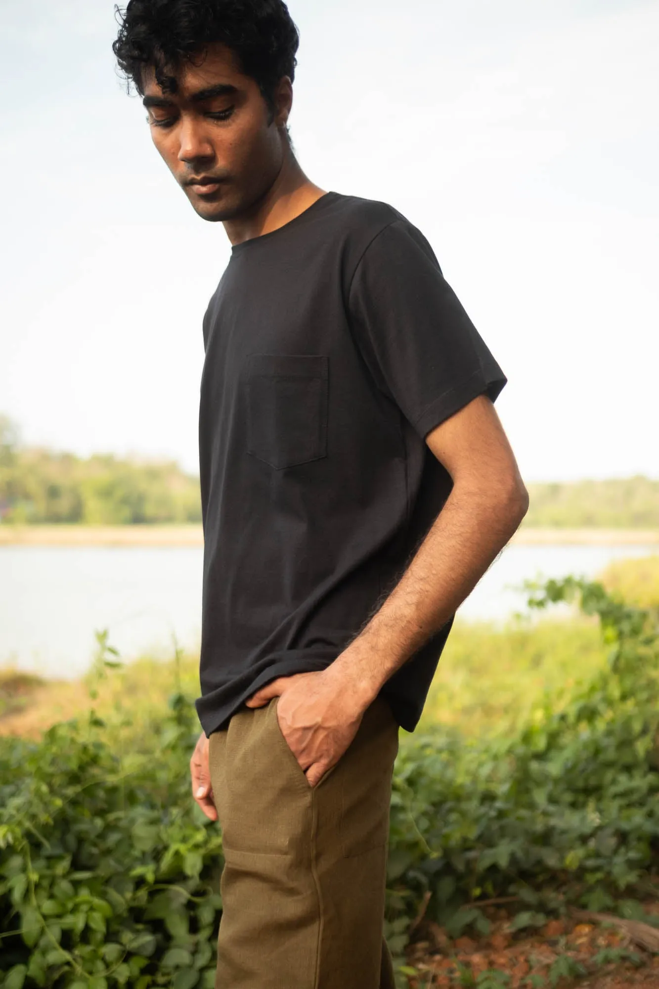 The Linen Pull-up Pants