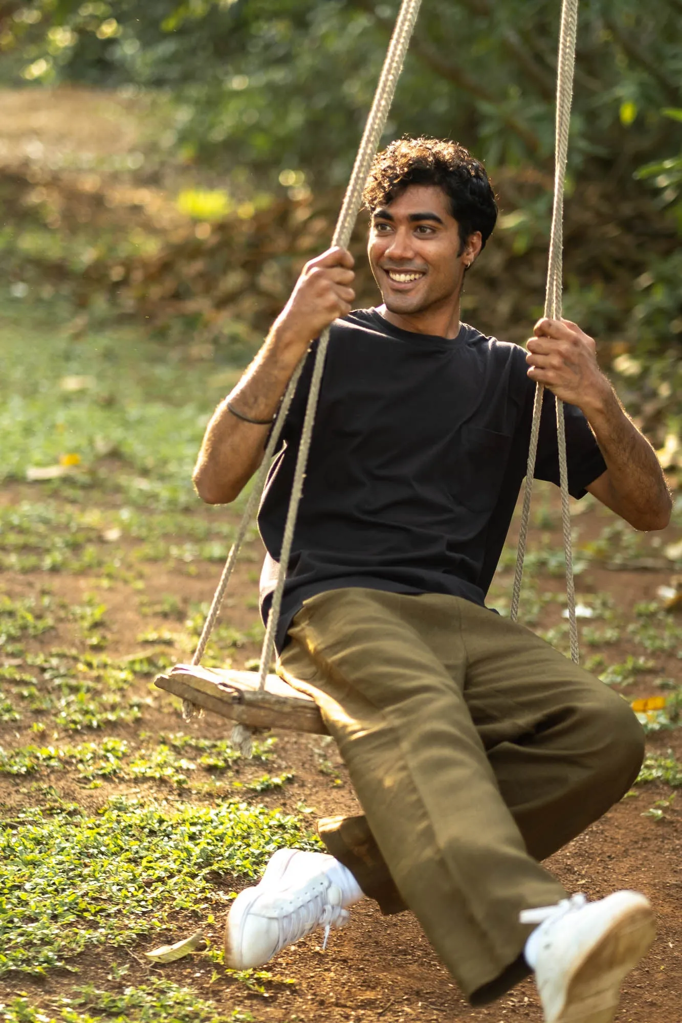 The Linen Pull-up Pants