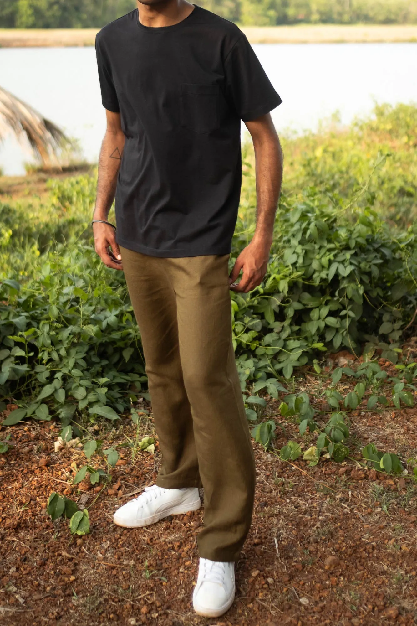 The Linen Pull-up Pants