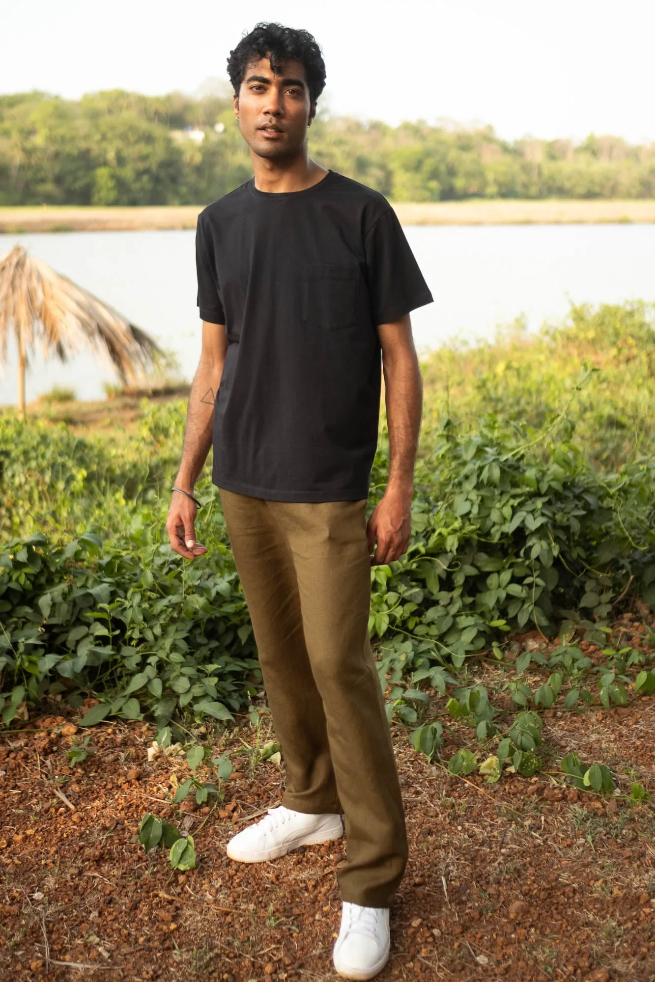 The Linen Pull-up Pants
