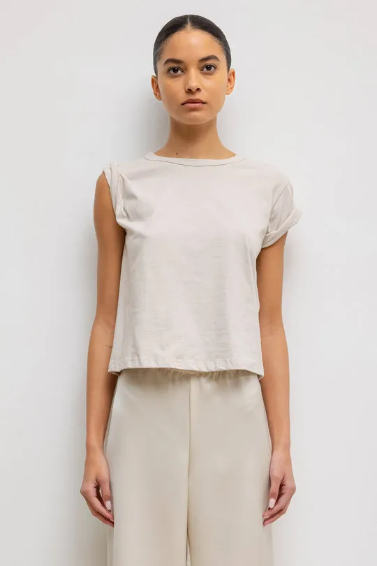 The Margo Tee in Cream