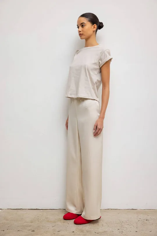 The Margo Tee in Cream