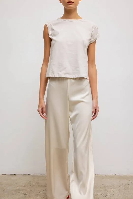 The Margo Tee in Cream