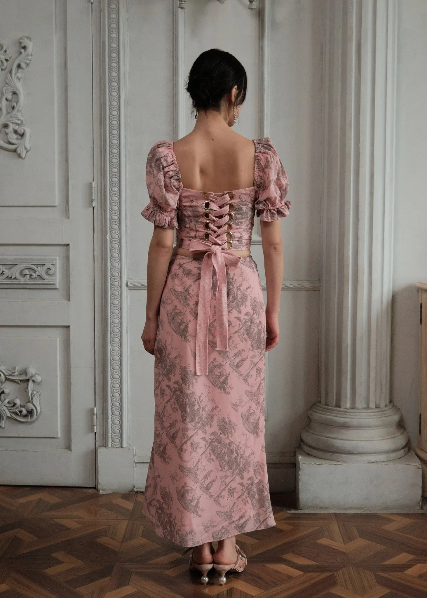 The Slip Skirt in Luxembourg Blush