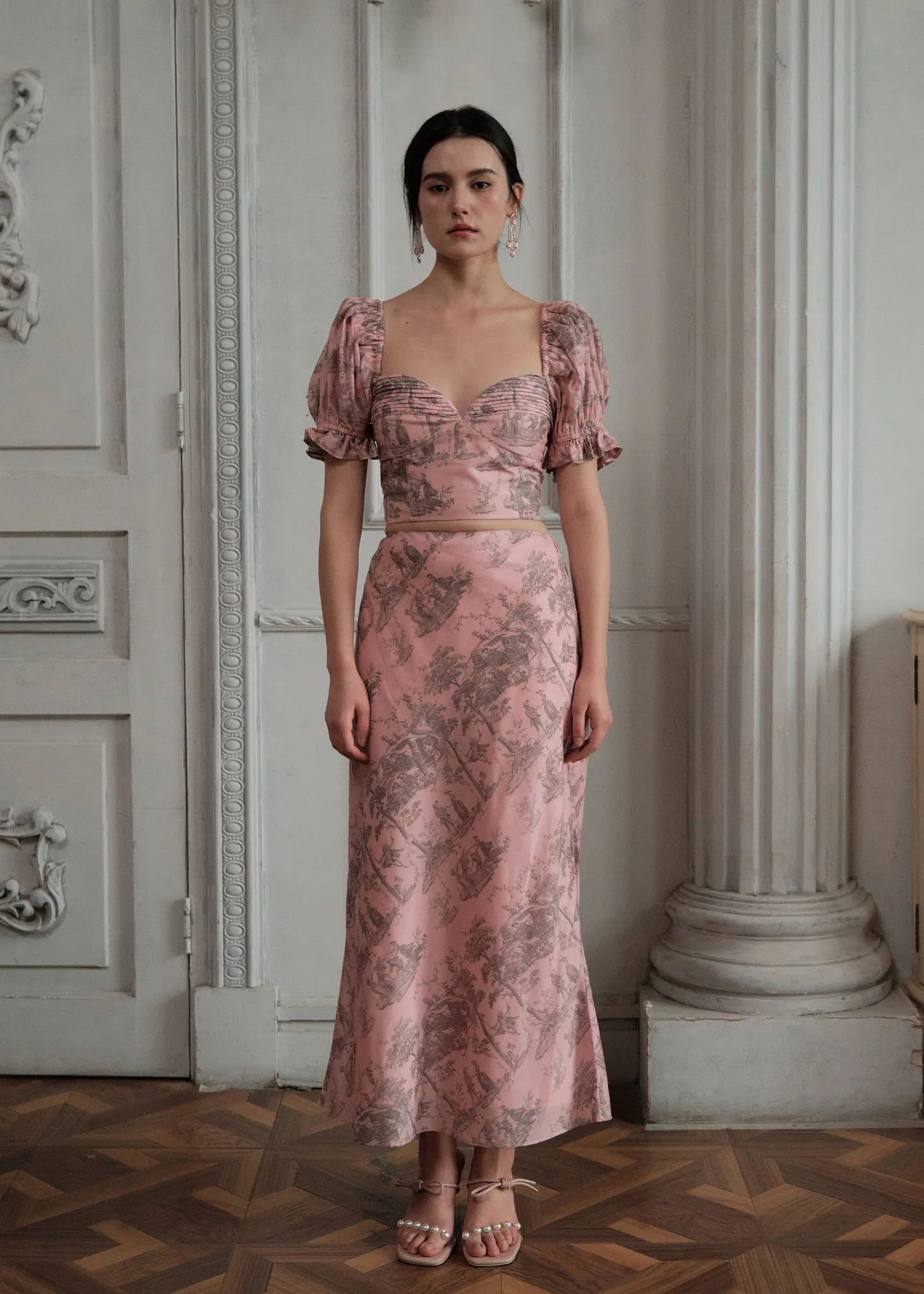 The Slip Skirt in Luxembourg Blush