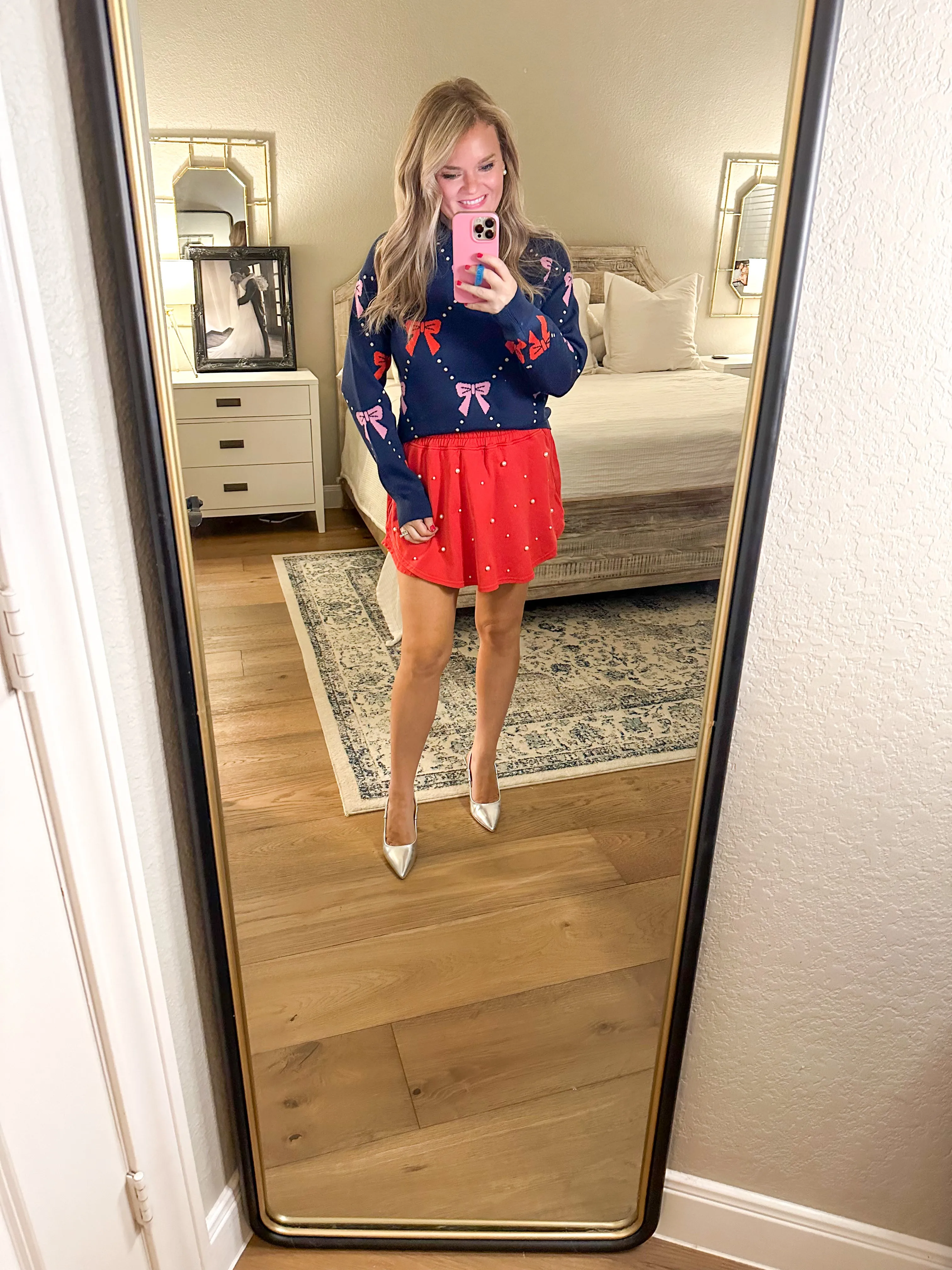 THML Navy Bow Sweater