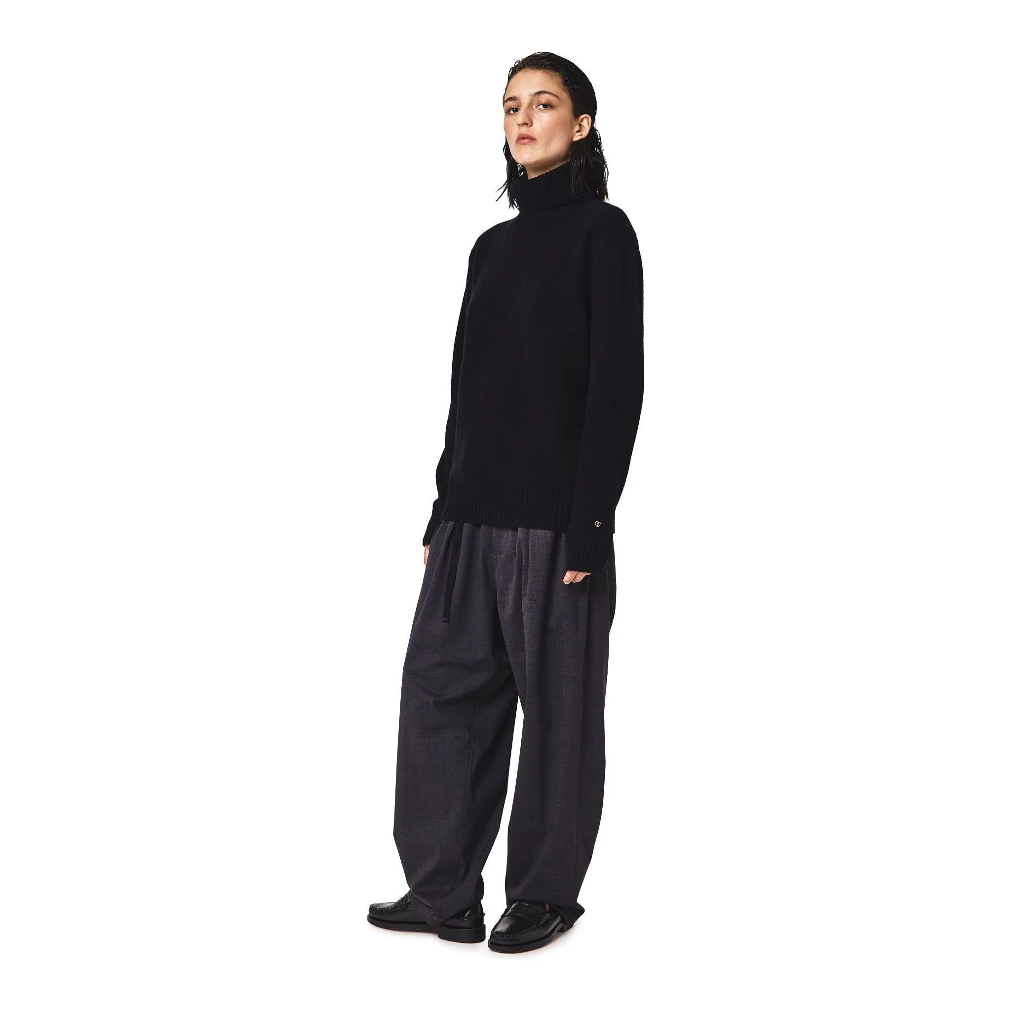 Turtle Neck Sweater, Nero
