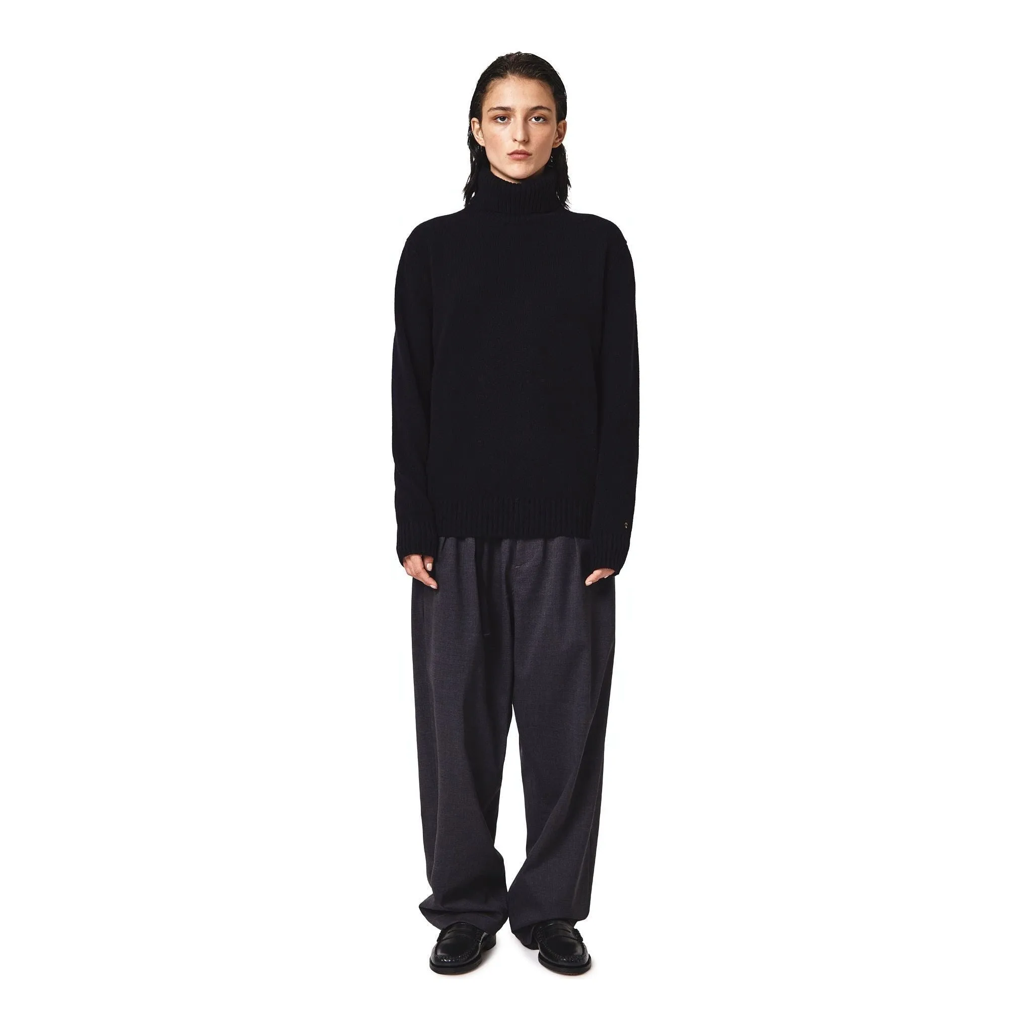 Turtle Neck Sweater, Nero