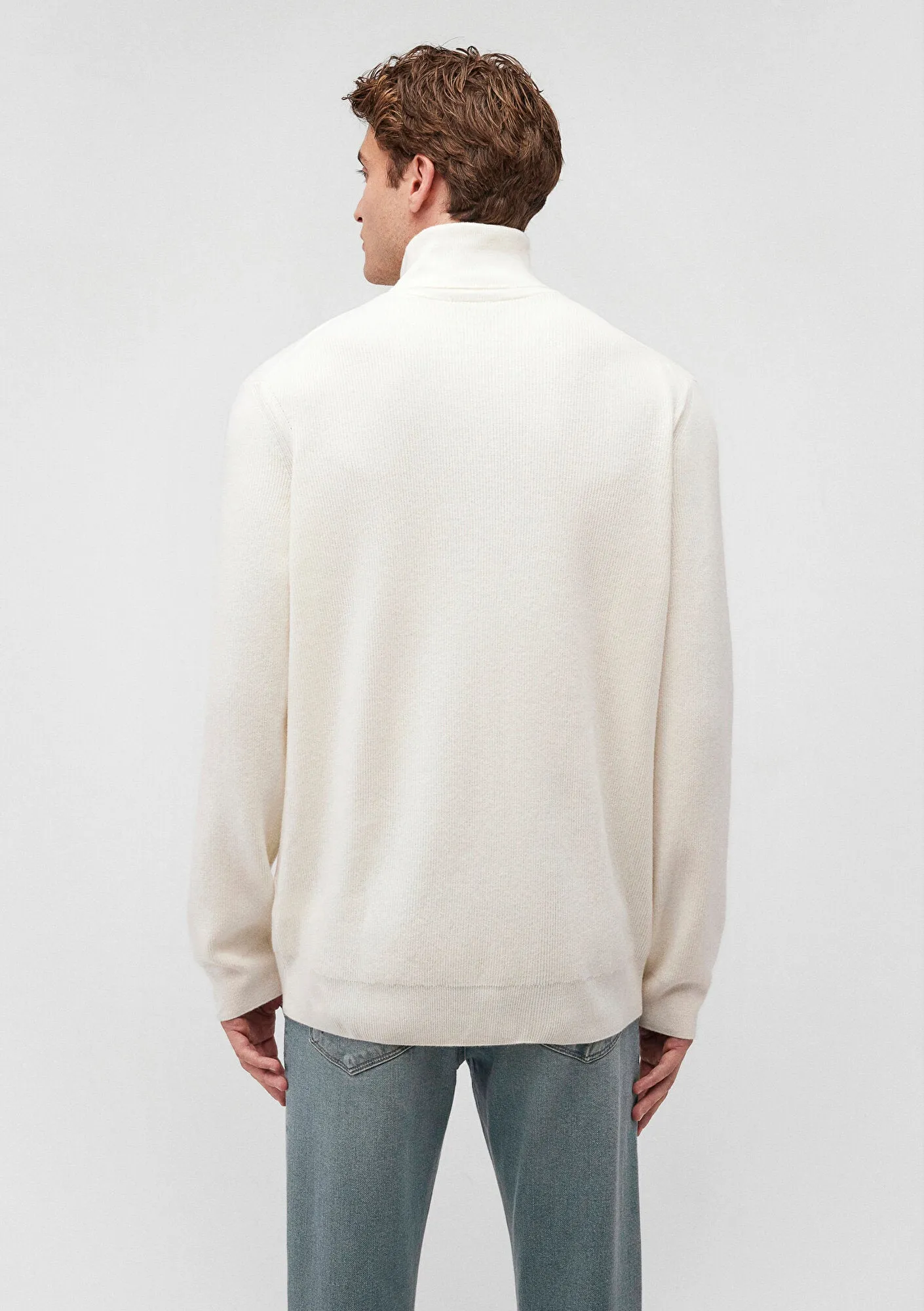 Turtleneck White Sweater