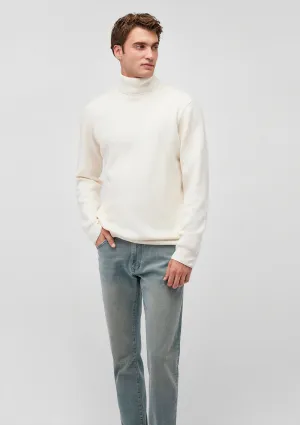 Turtleneck White Sweater