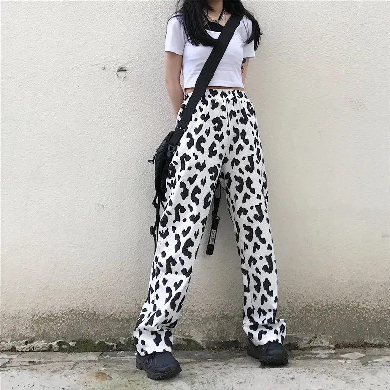 Ulzzang cow pants KF81523
