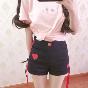 Ulzzang love shorts yc21032