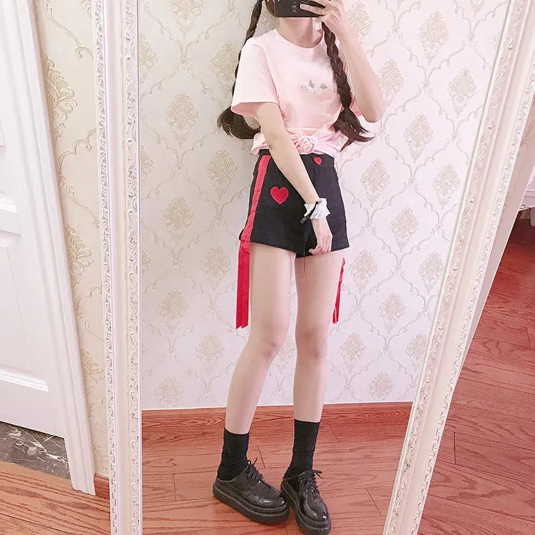 Ulzzang love shorts yc21032