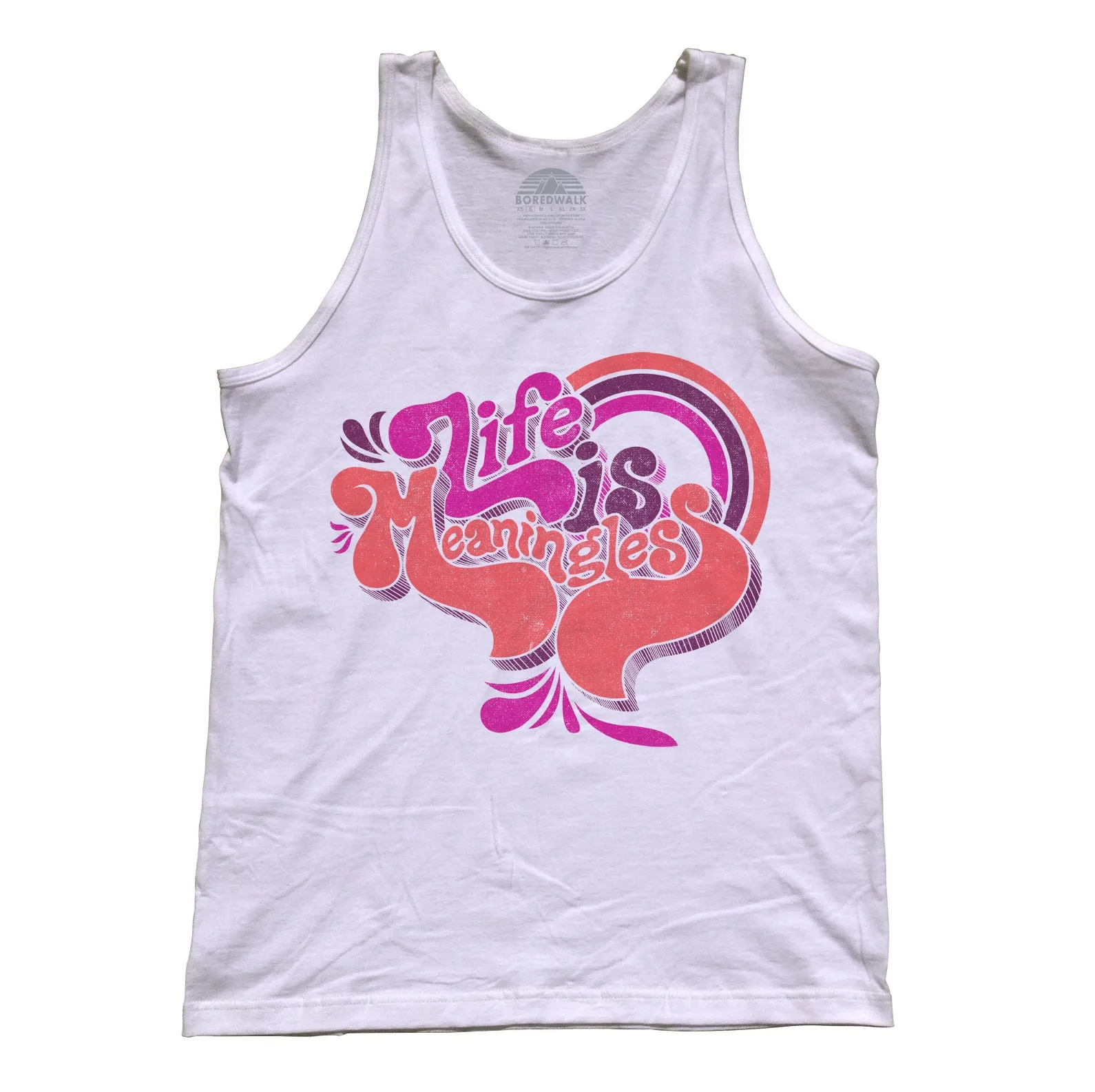 Unisex Life is Meaningless Tank Top - Funny Existentialism Shirt