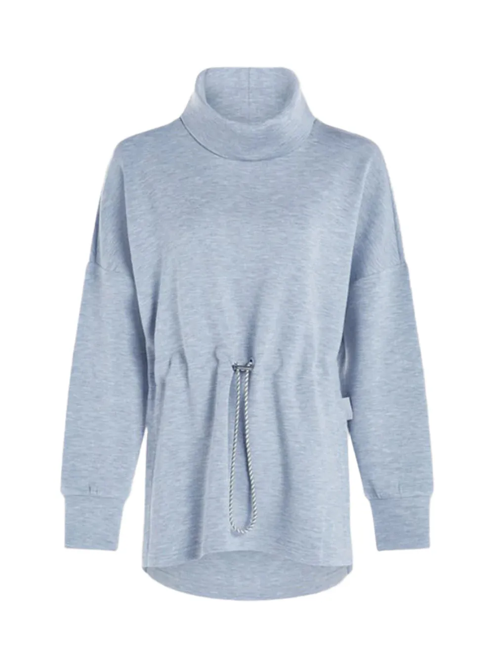 Varley Frey Sweat in Mid Blue Marl