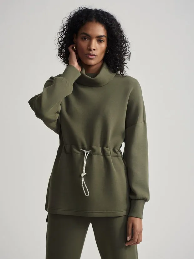 Varley Freya Sweat in Olive Night