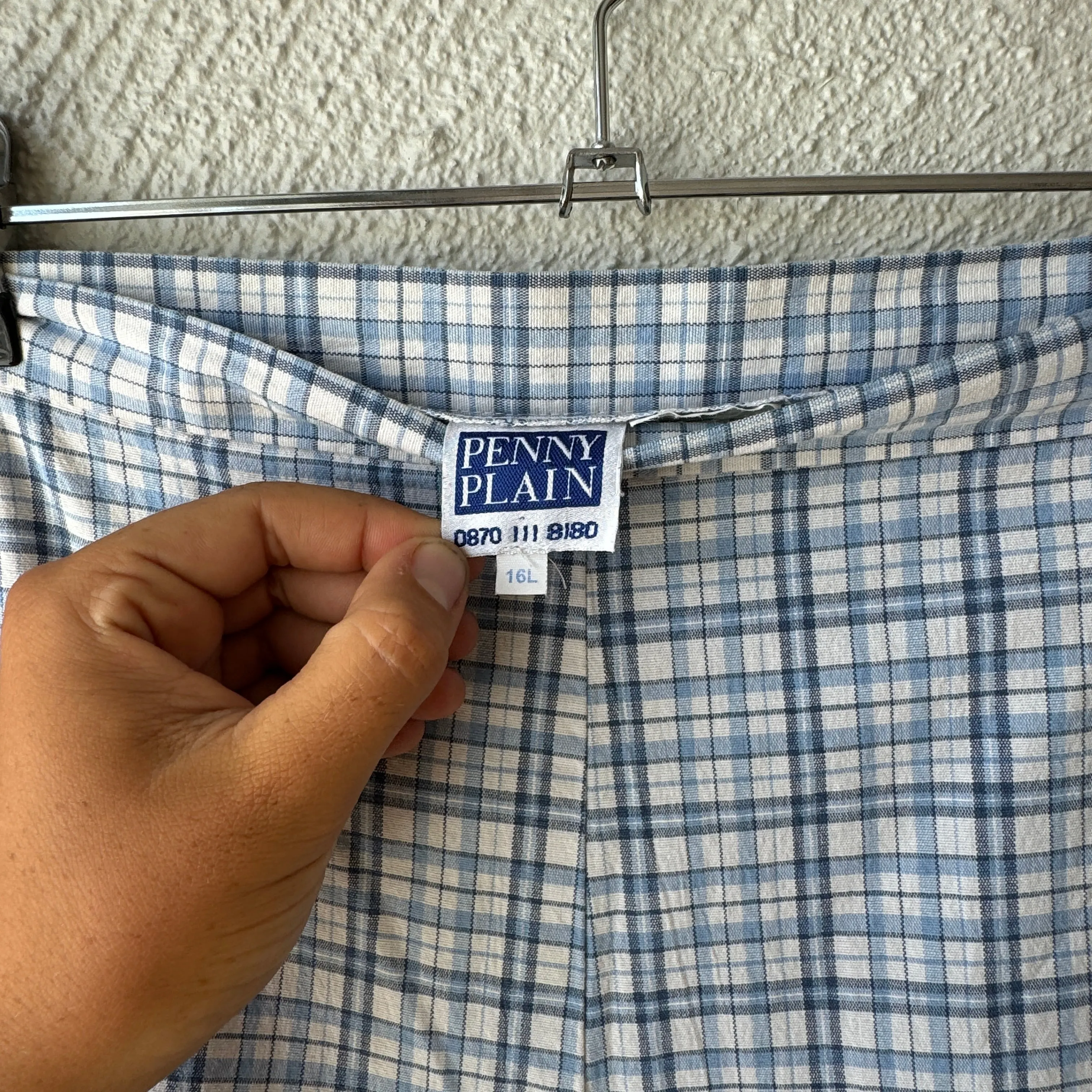 Vintage 1980s 'Penny Plain' Plaid Pants