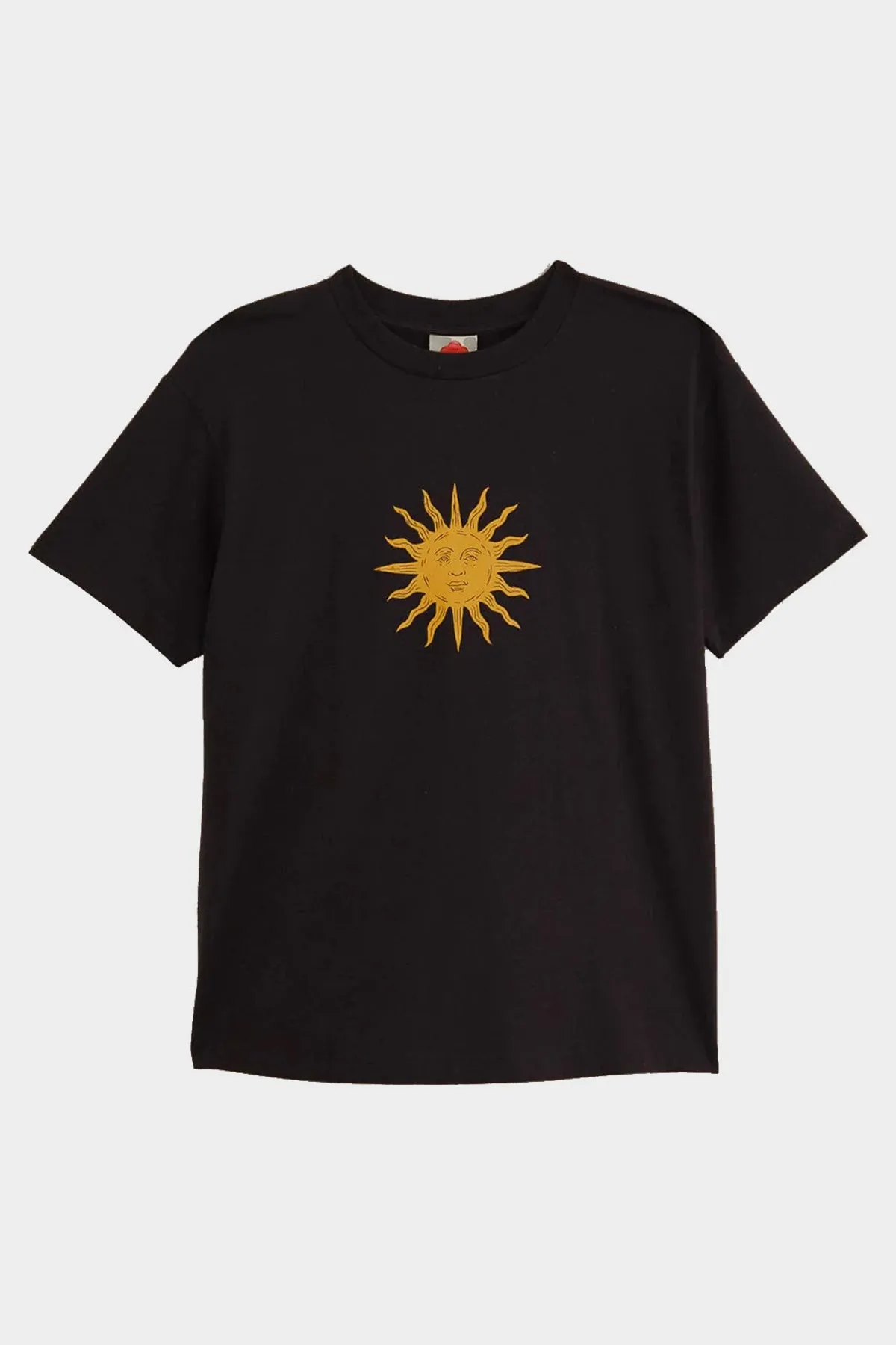 Walking With The Sun Relaxed Black T-Shirt