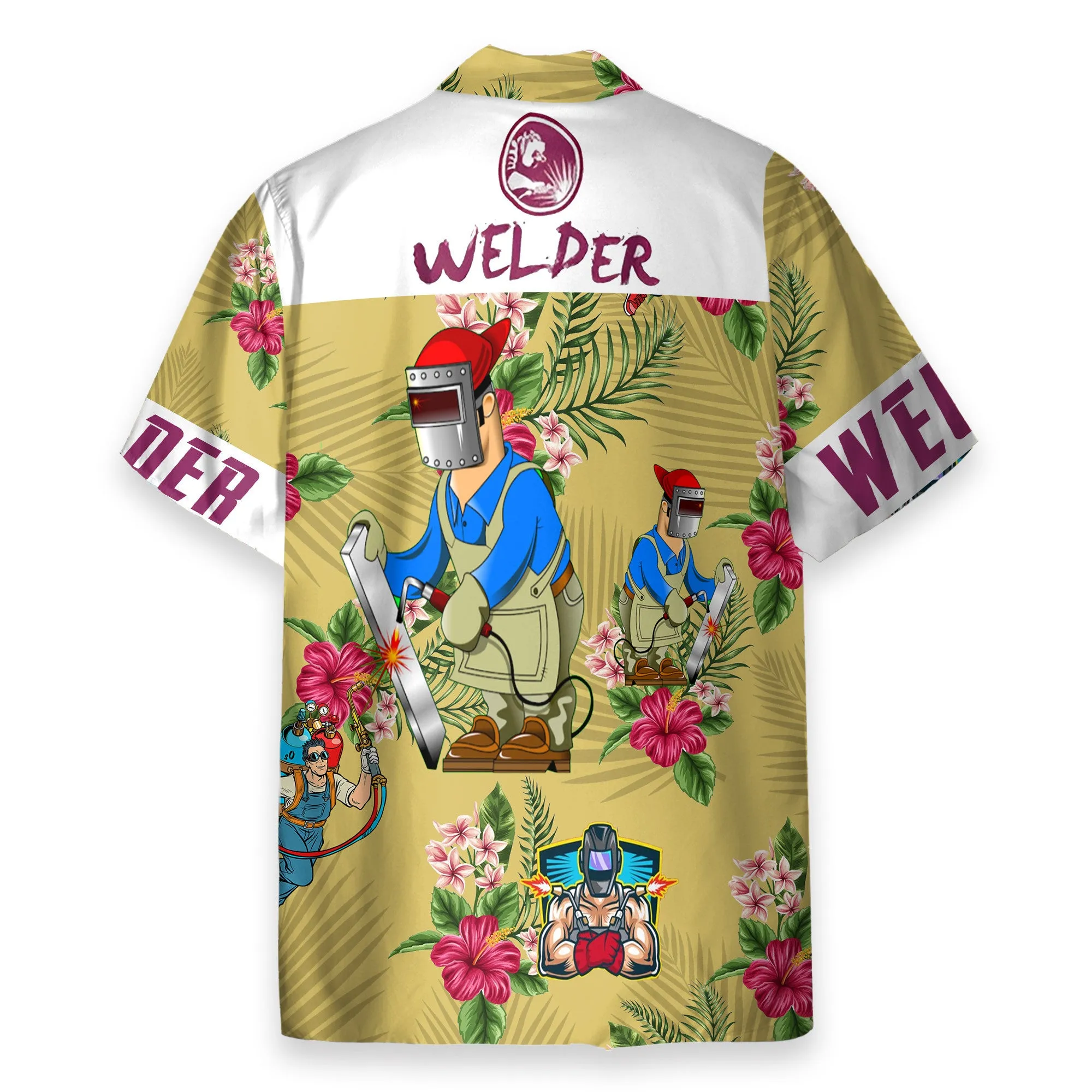 Welder Men's Button's Up Shirts - Hawaiian Shirt