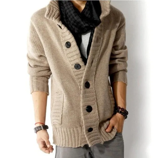 West Louis™ Single Breasted Sweater