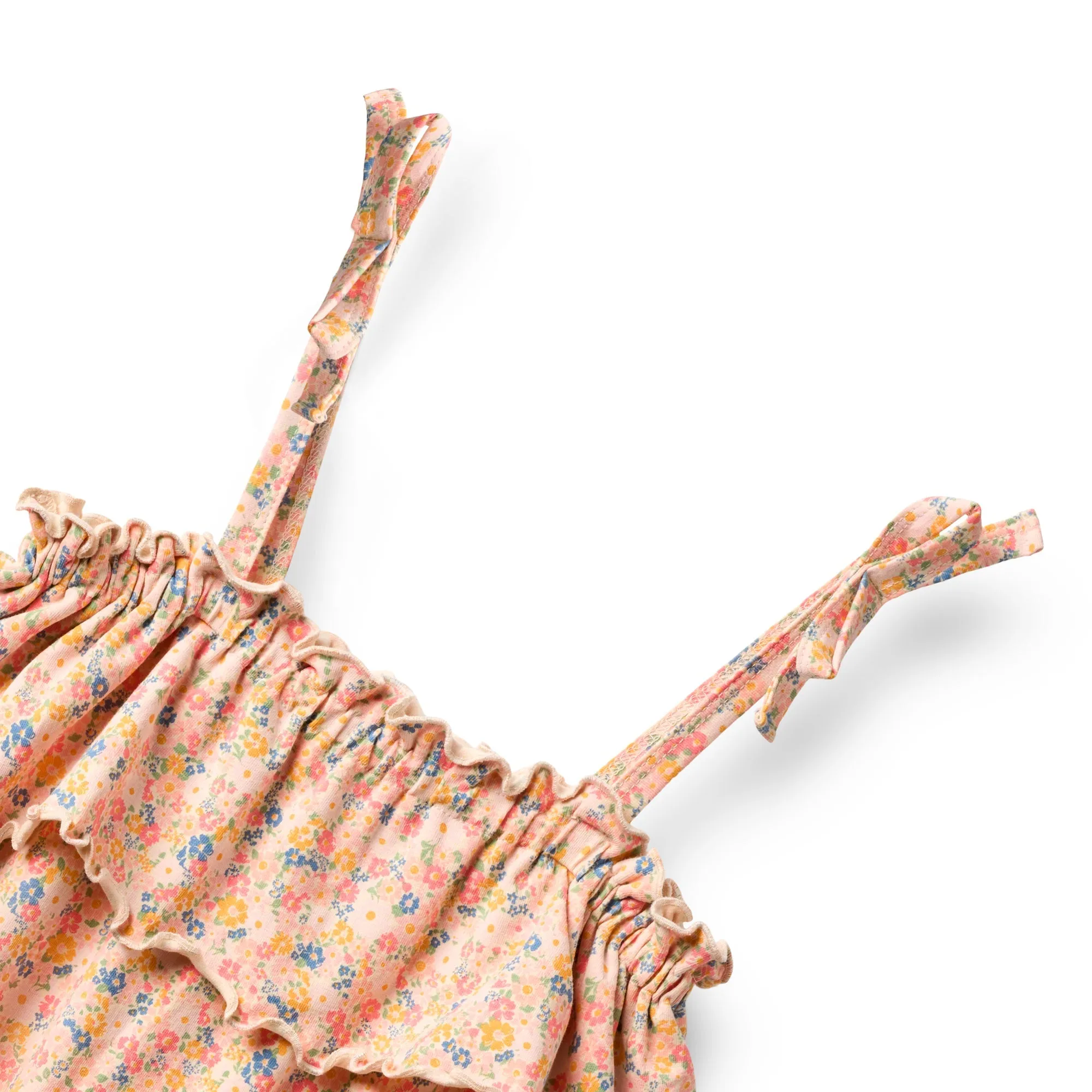 [Wheat] Jersey Dress Anine - Multi Flowers