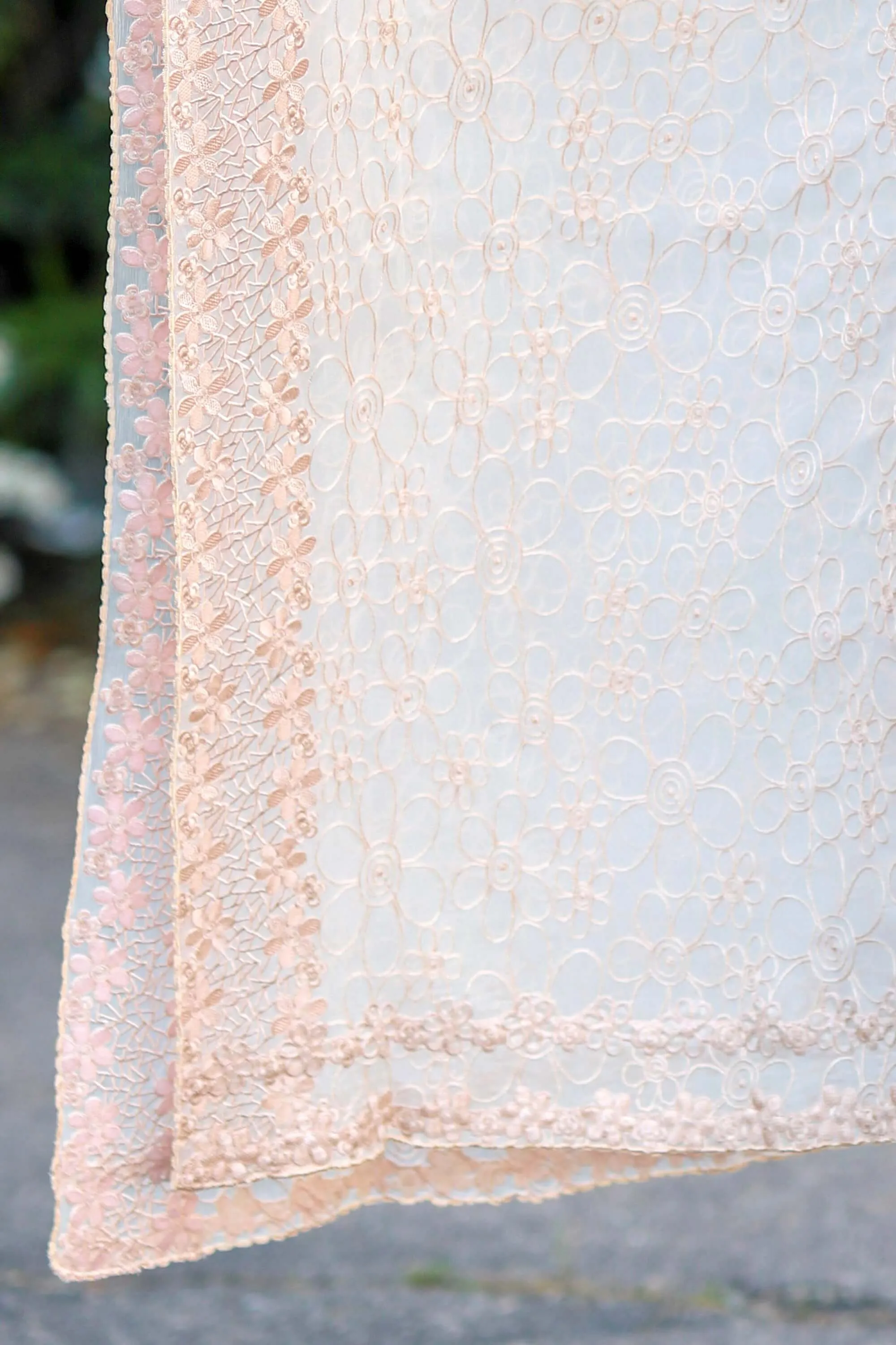 White Chiffon Suit - Salwar Kameez