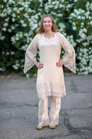 White Chiffon Suit - Salwar Kameez
