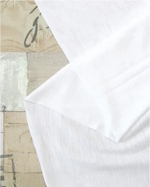White Cotton Knit Fabric - 74 Inches Wide - By the Yard 89490 160506-1