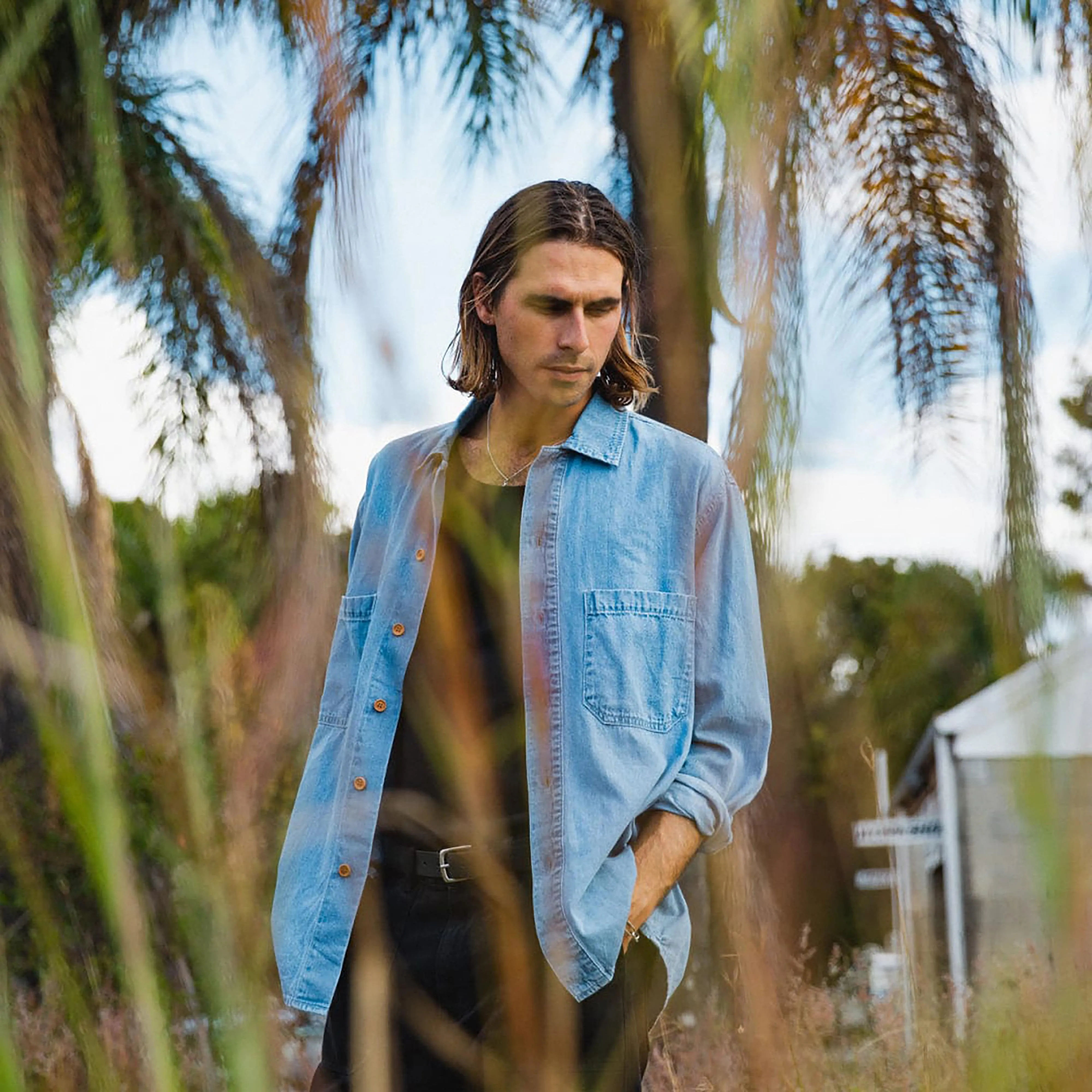Wildfire Relaxed Overshirt Blue Sky