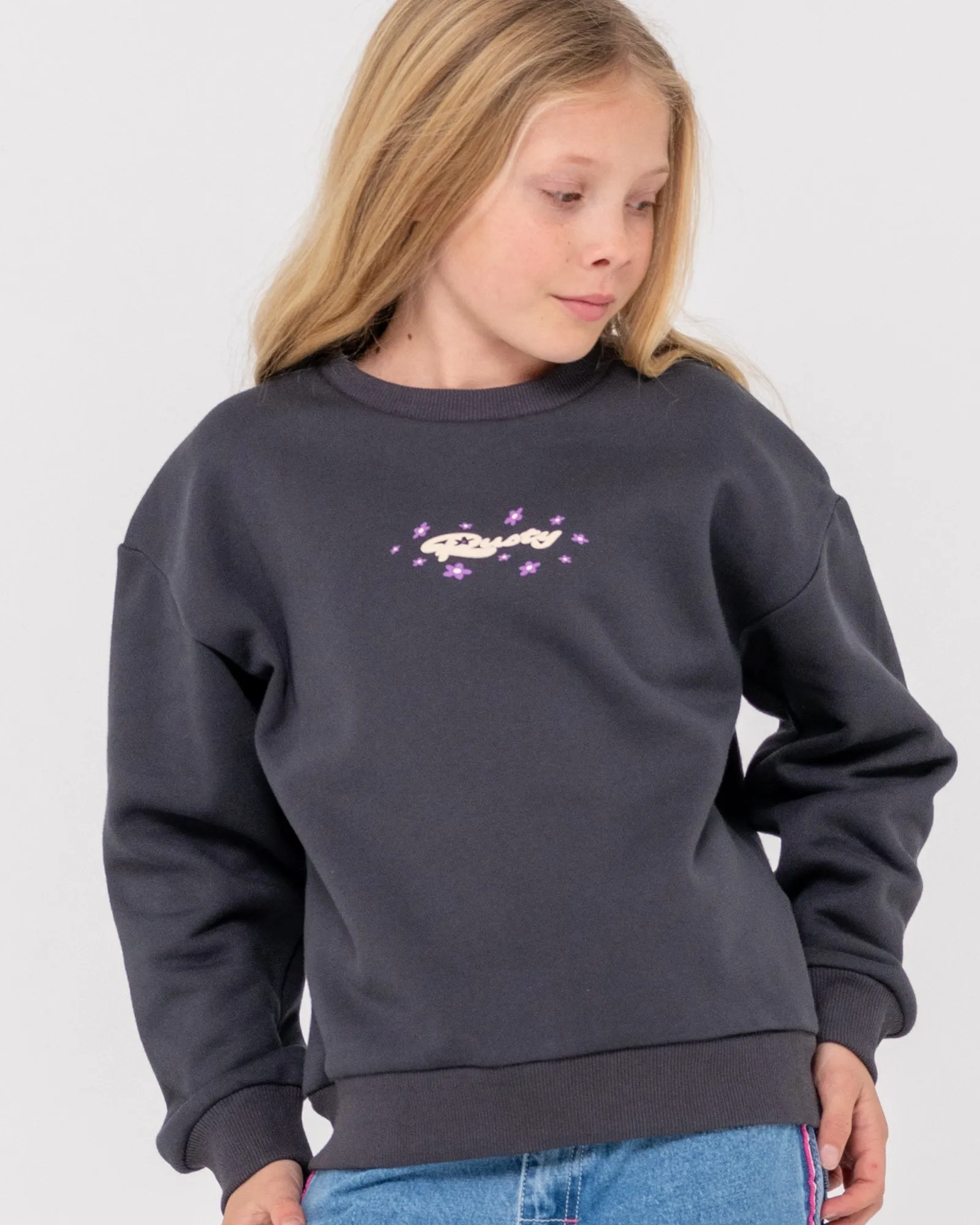 Wildflower Relaxed Crew Fleece Girls