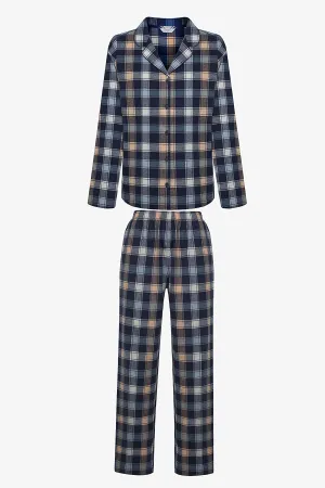 Winter Day Multicolored Shirt Pants Pajama Set